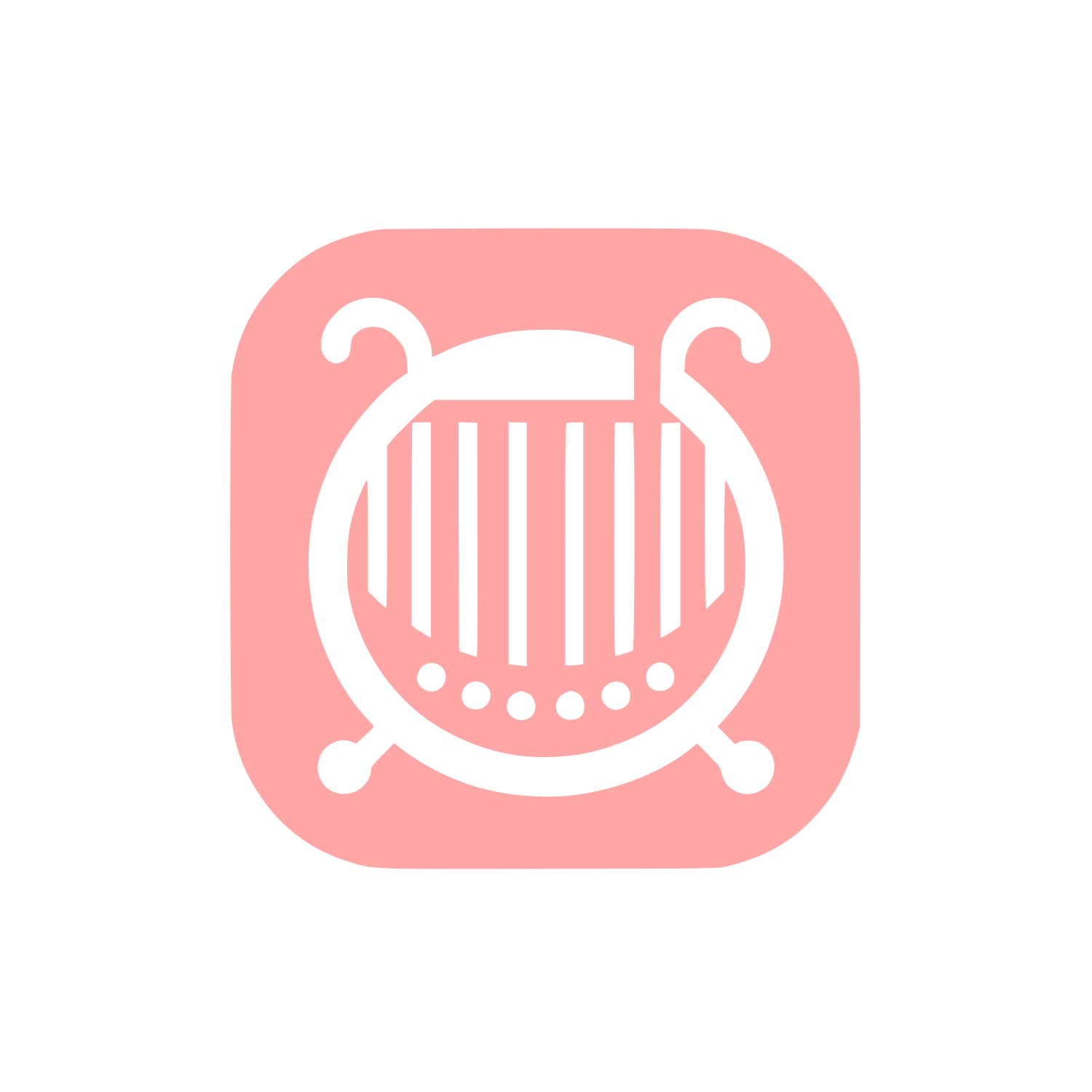 Logo for Music App #ffa6a6