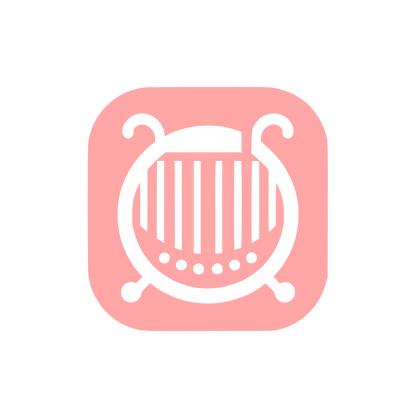 Logo for Music App #ffa6a6