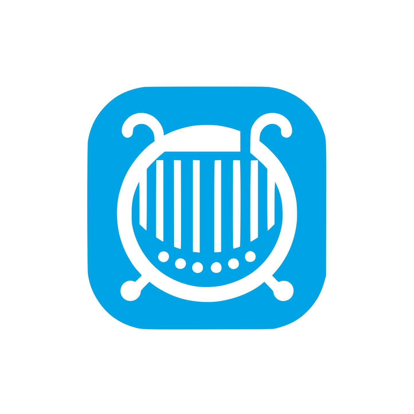Logo for Music App #00a3e4