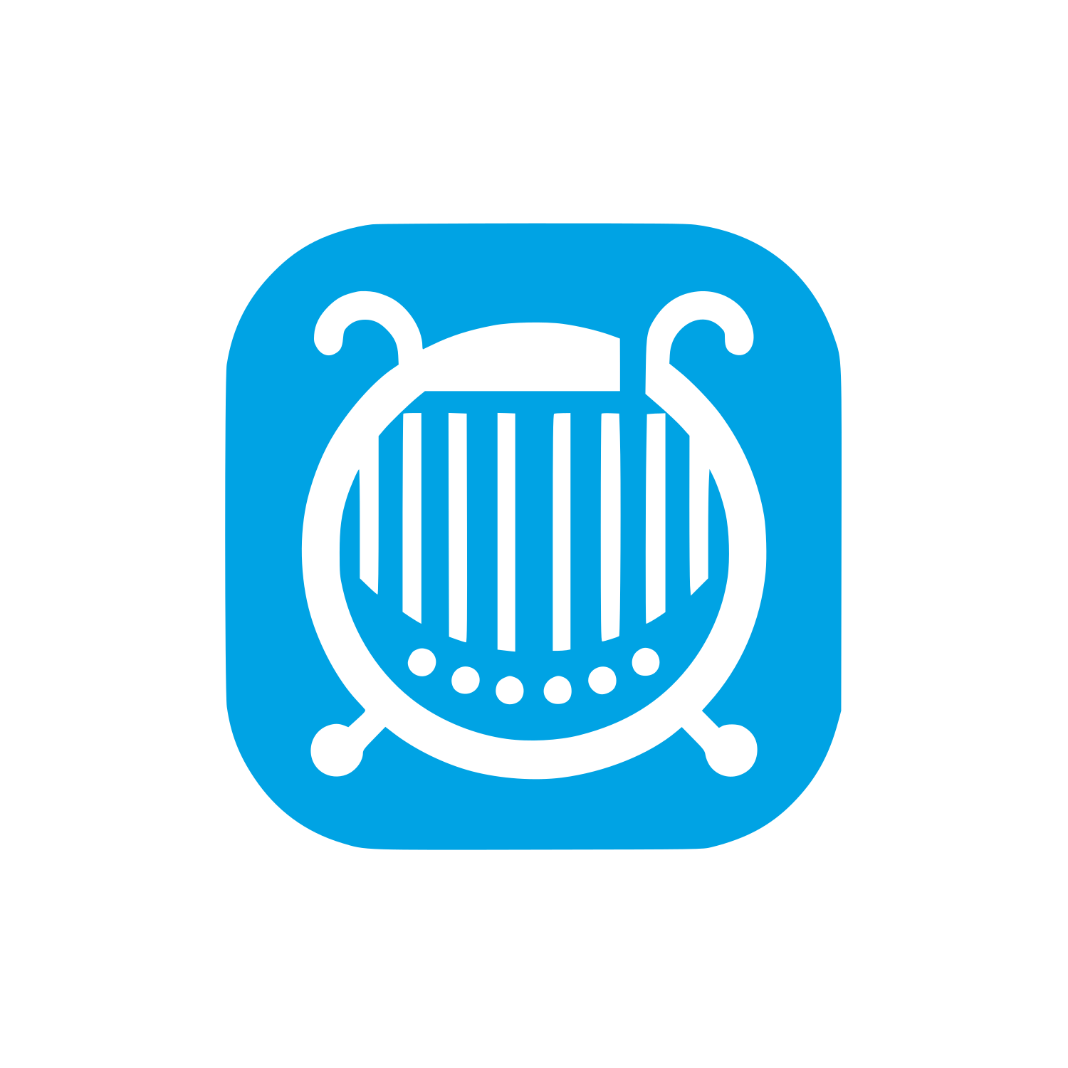 Logo for Music App #00a3e4