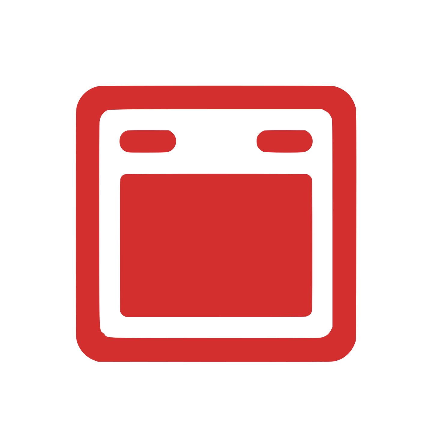 Browser Window Logo #D32F2F