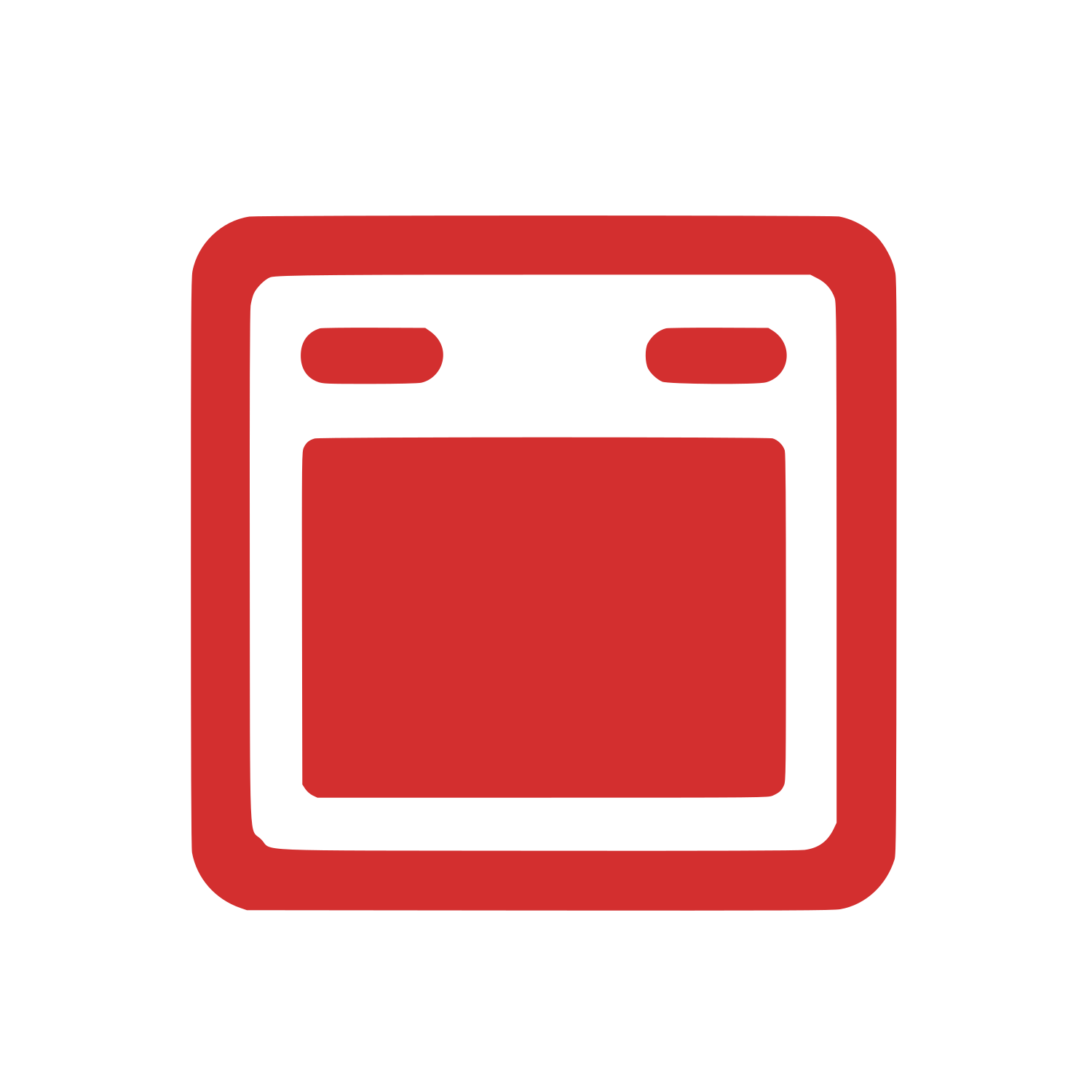 Browser Window Logo #D32F2F
