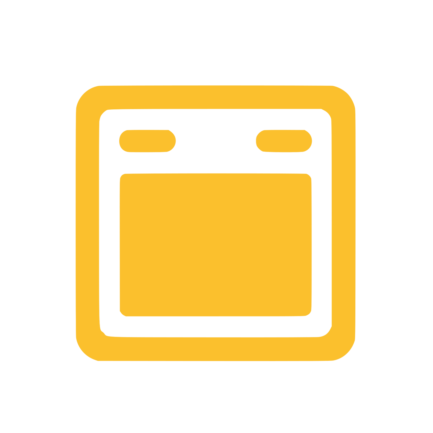 Browser Window Logo #FBC02D