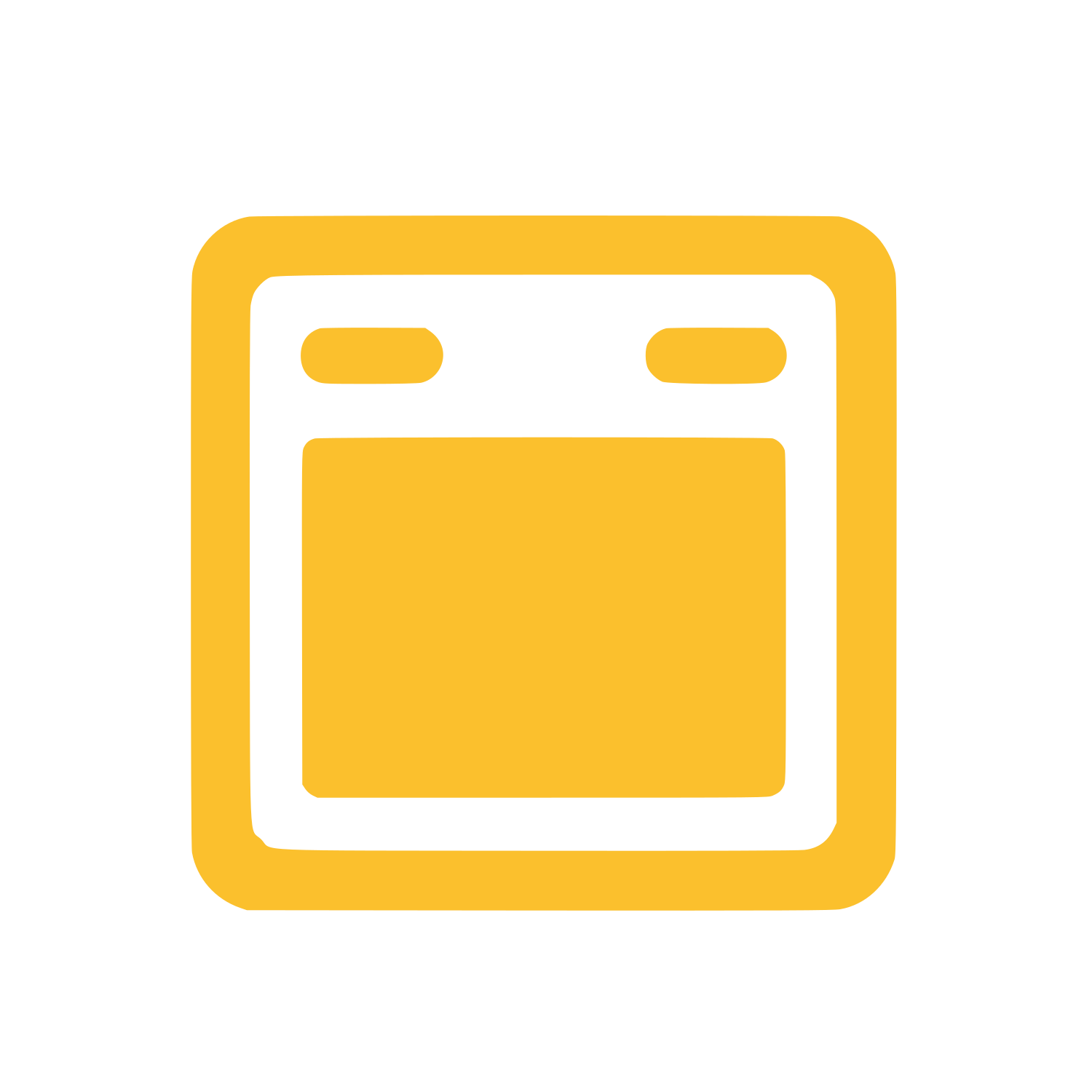 Browser Window Logo #FBC02D