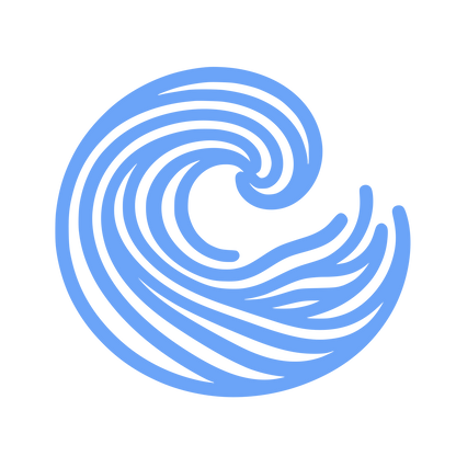 Swirl Wave Logo #6ba4f8
