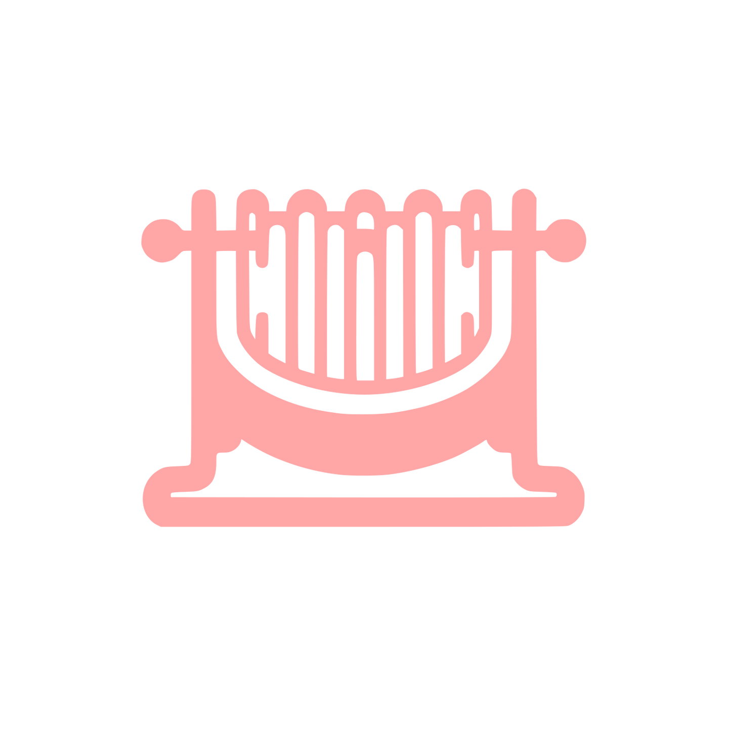 Hurdy Gurdy Musical Instrument Logo #ffa6a6