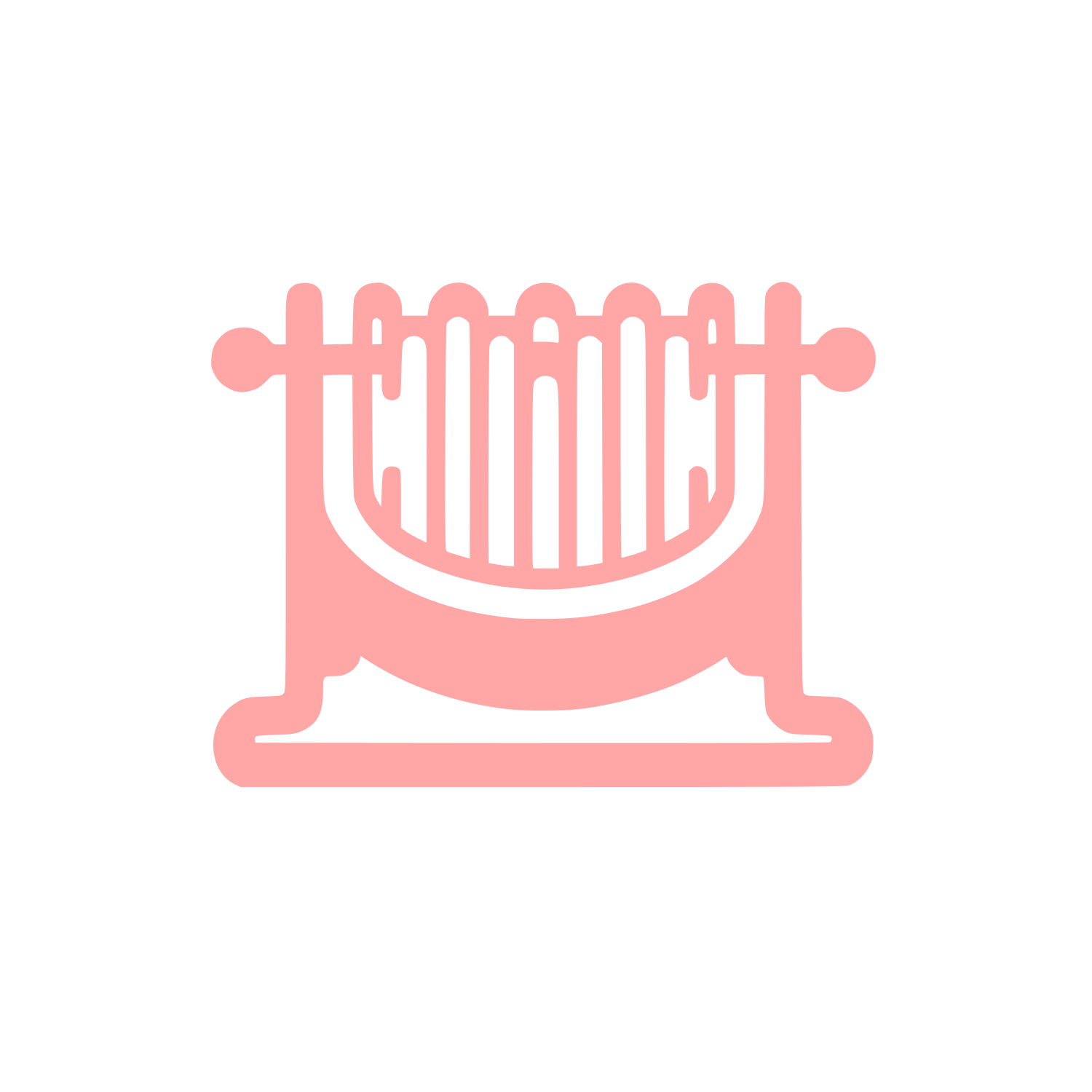 Hurdy Gurdy Musical Instrument Logo #ffa6a6
