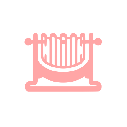 Hurdy Gurdy Musical Instrument Logo #ffa6a6