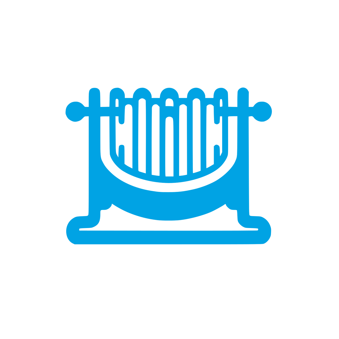 Hurdy Gurdy Musical Instrument Logo #00a3e4