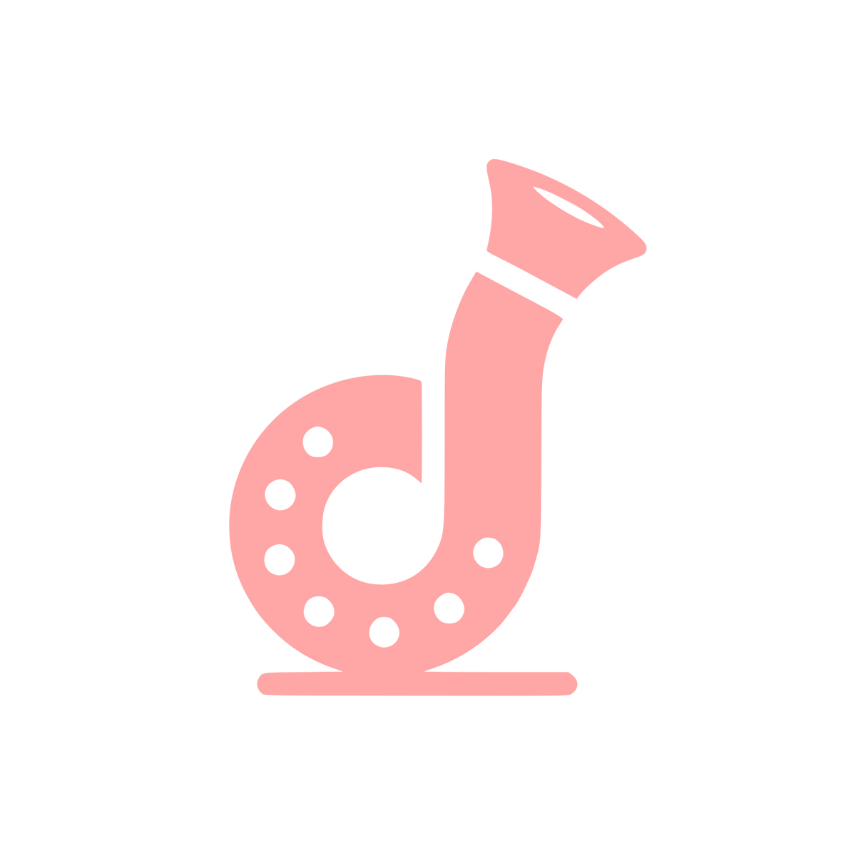 Logo with Musical Note #ffa6a6