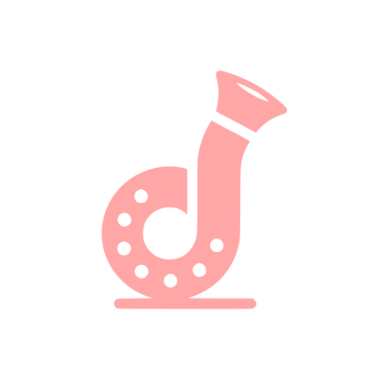 Logo with Musical Note #ffa6a6