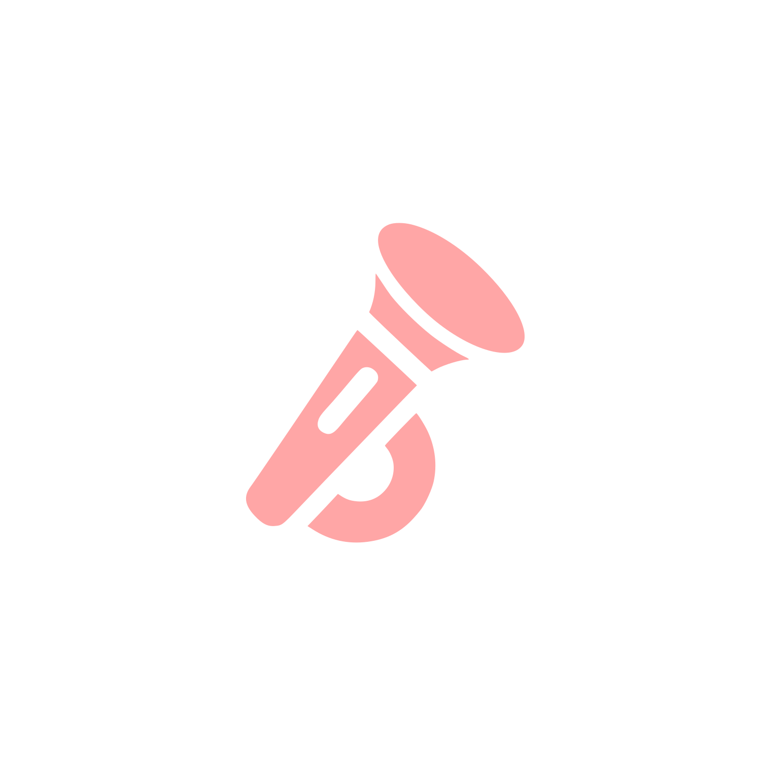 Logo of a Megaphone #ffa6a6