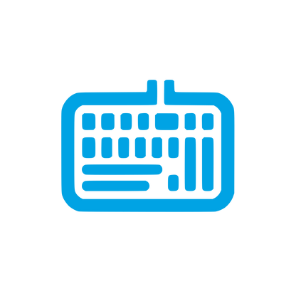 Keyboard Logo Design #00a3e4