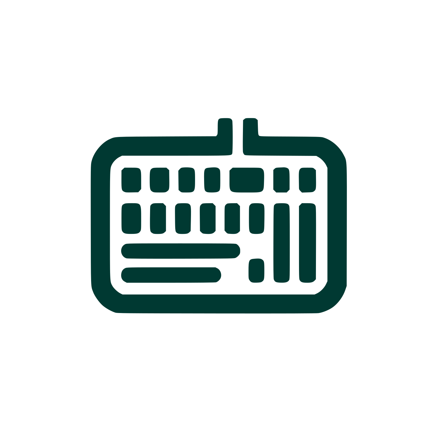 Keyboard Logo Design #003932