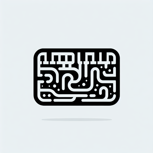 Logo with Circuit Design