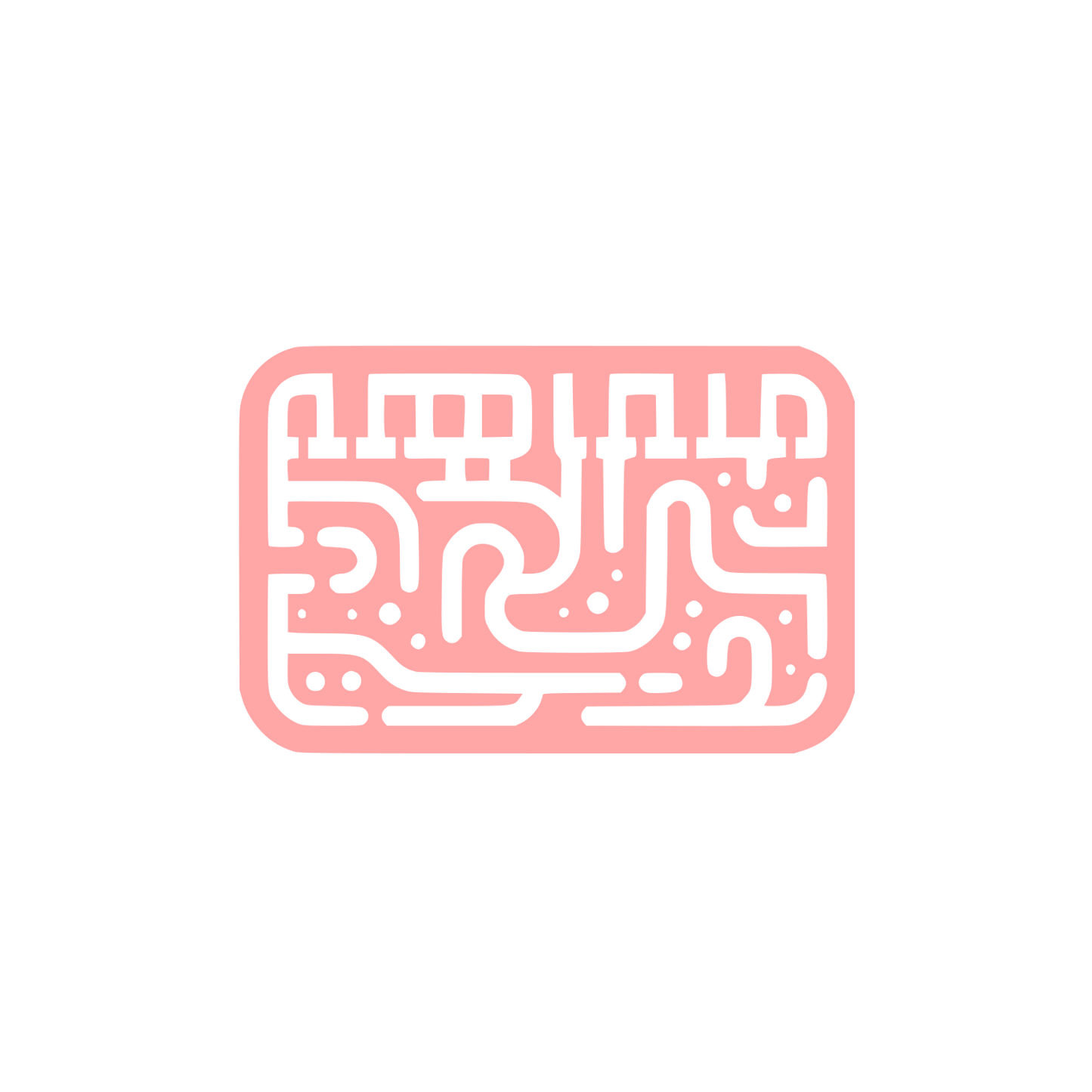 Logo with Circuit Design #ffa6a6