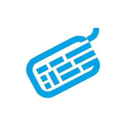 Stylized Keyboard Logo #00a3e4