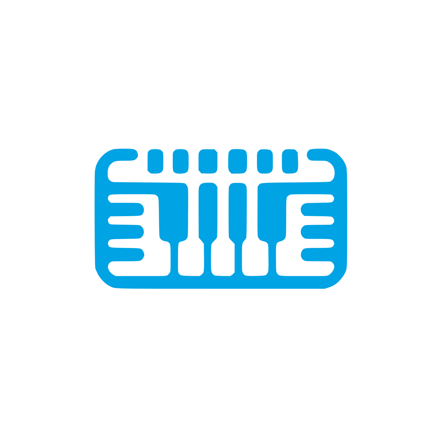 Keyboard Music Logo #00a3e4