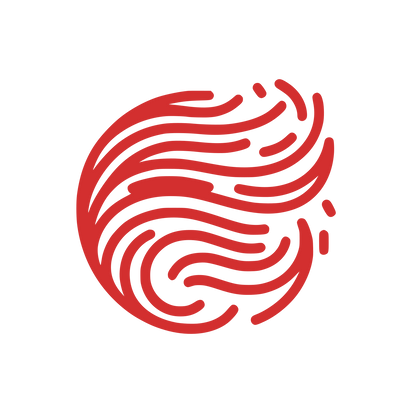 Swirl Circle Design #D32F2F