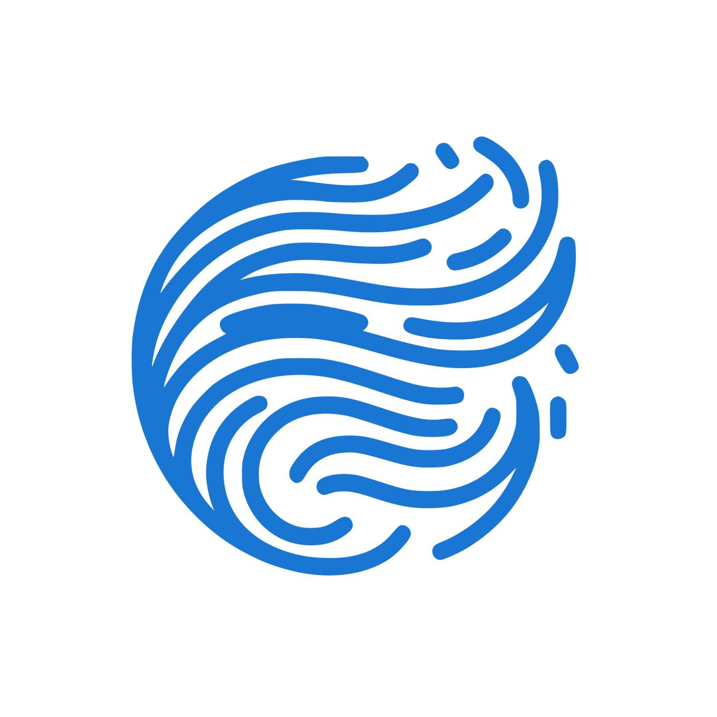 Swirl Circle Design #1976D2