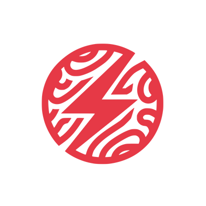 Organic Flash Circular Logo #E63946
