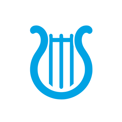 Lyre Logo Design #00a3e4