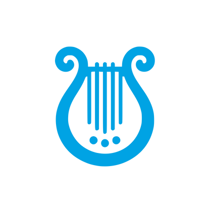 Lyre Musical Logo #00a3e4
