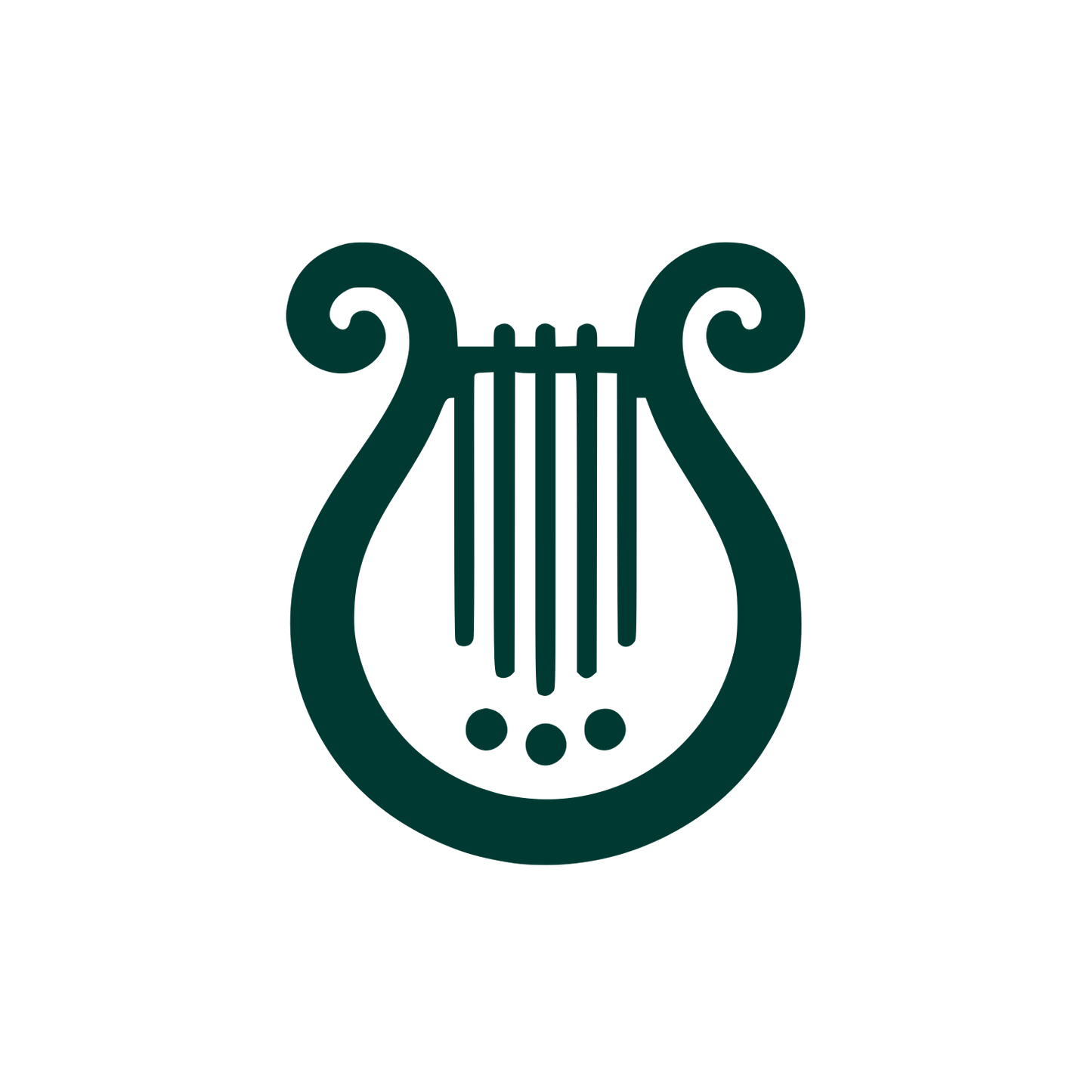 Lyre Musical Logo #003932