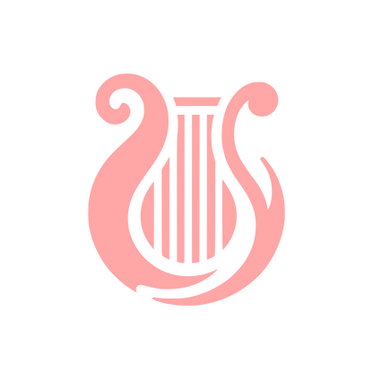 Lyre Music Logo #ffa6a6