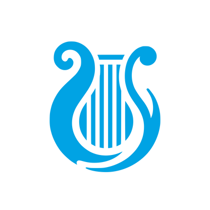 Lyre Music Logo #00a3e4