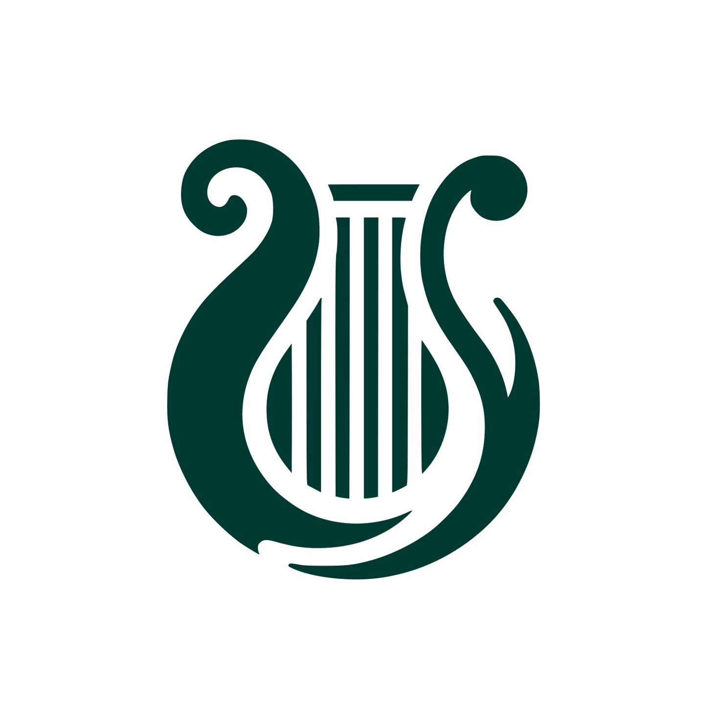 Lyre Music Logo #003932