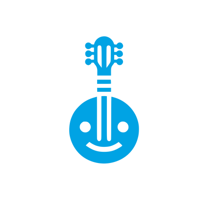 Logo Music and Smile #00a3e4