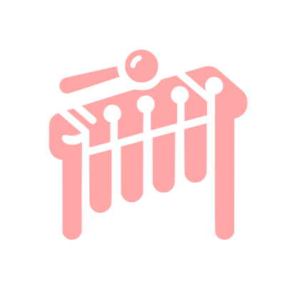 Xylophone Logo Design #ffa6a6