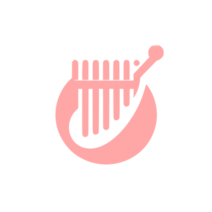 Mbira Musical Instrument Logo #ffa6a6