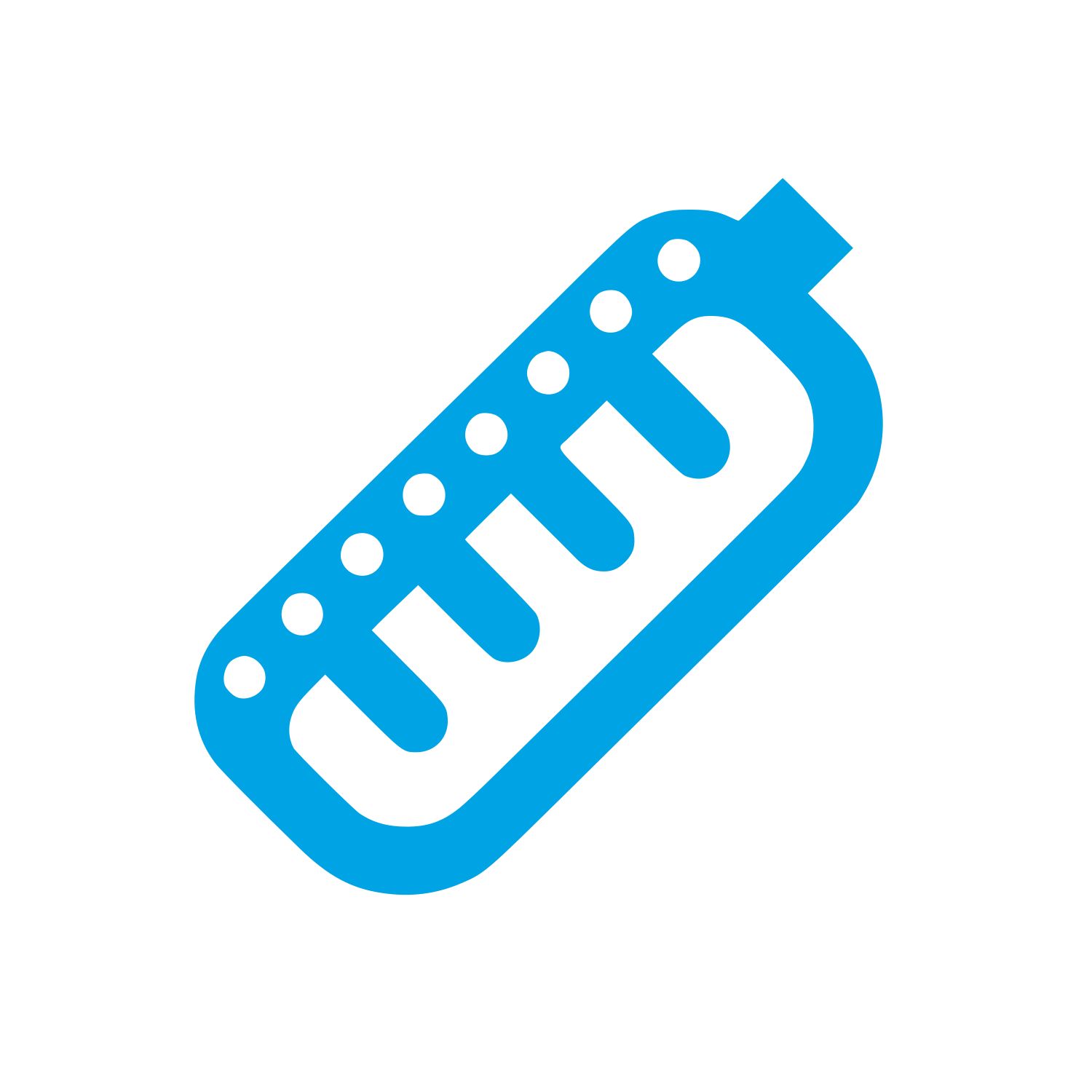 Measuring Tool Logo #00a3e4