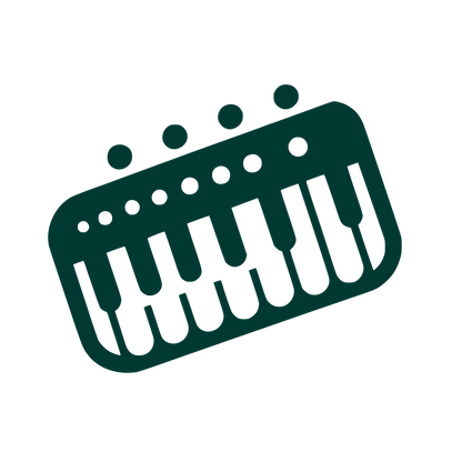 Music Keyboard Logo #003932