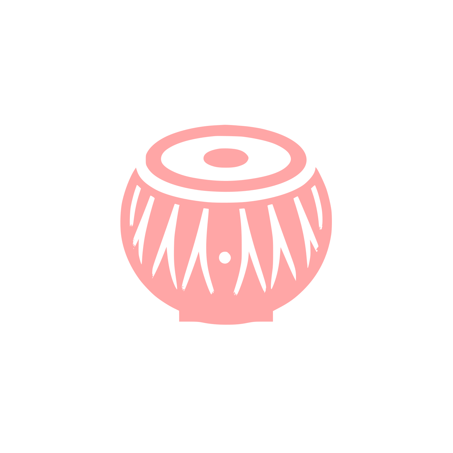 Logo of a Drum #ffa6a6