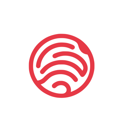 Circular Waves Logo #E63946