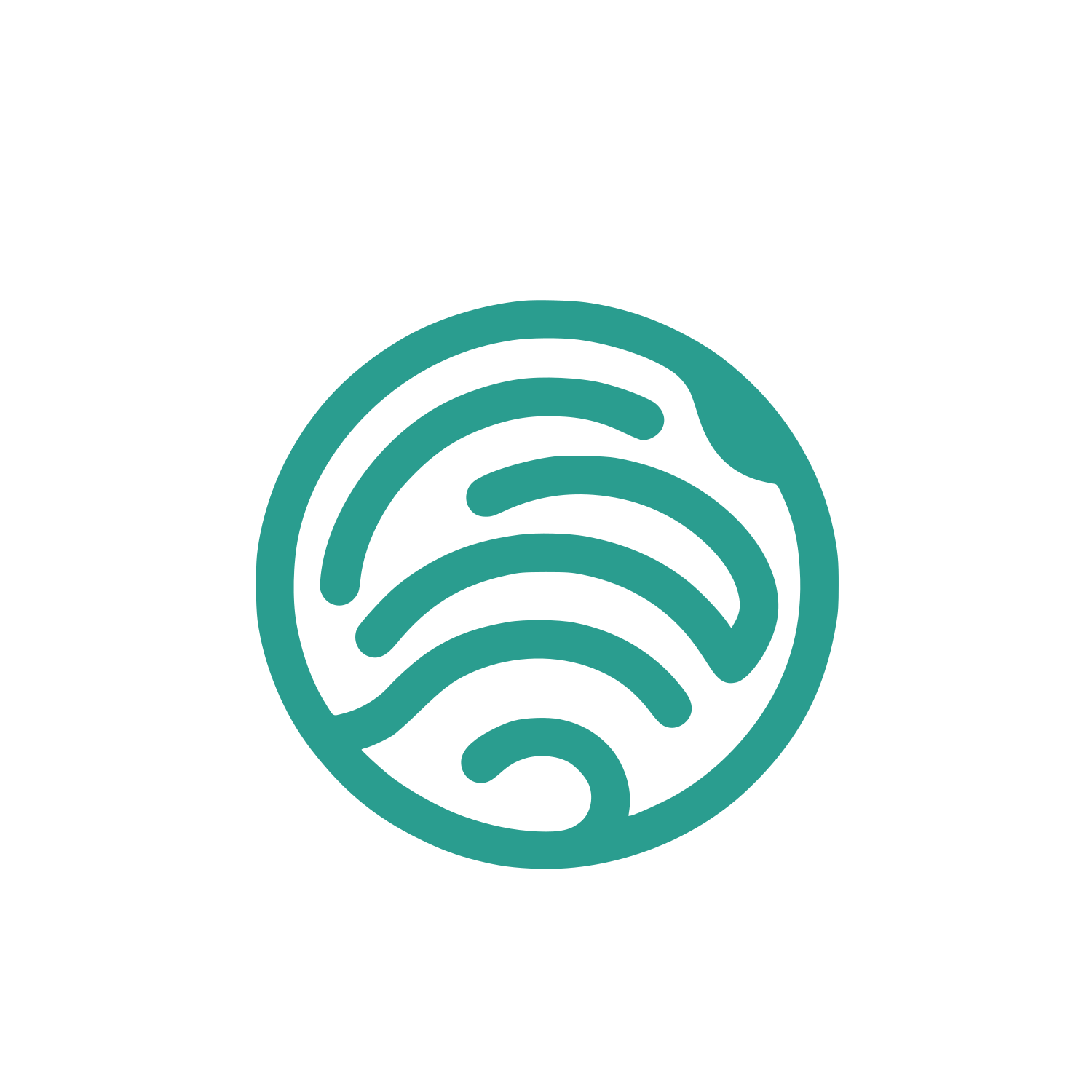 Circular Waves Logo #2A9D8F