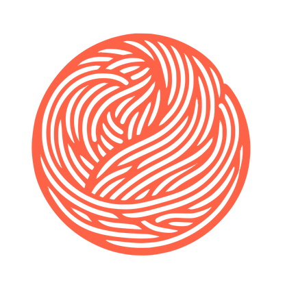 Circular Swirl Logo #FF6347