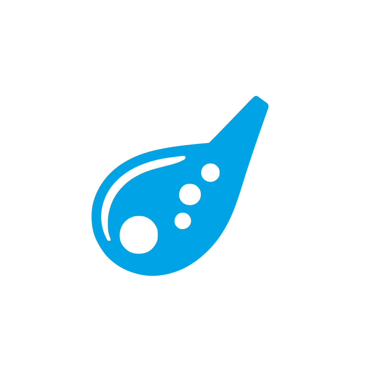 Droplet Logo Design #00a3e4