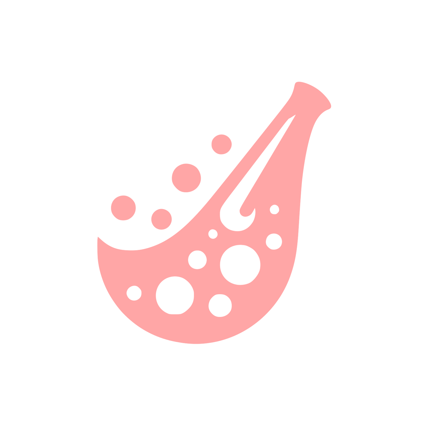 Logo with Droplet Design #ffa6a6