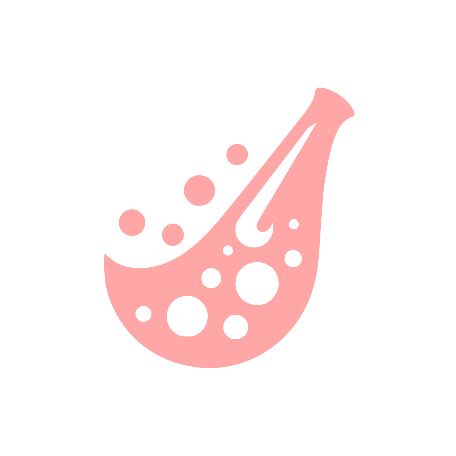 Logo with Droplet Design #ffa6a6