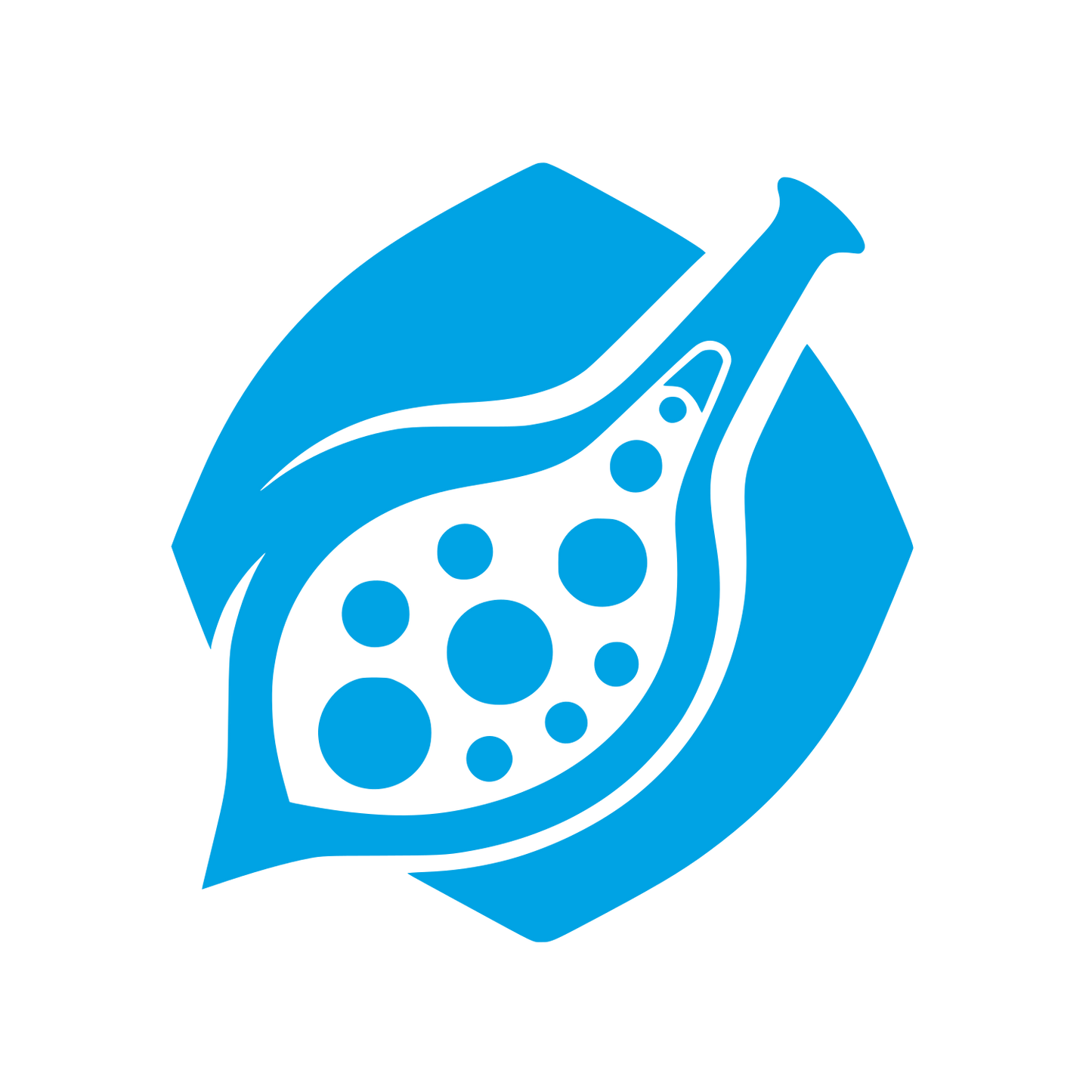 Science Lab Logo Design #00a3e4