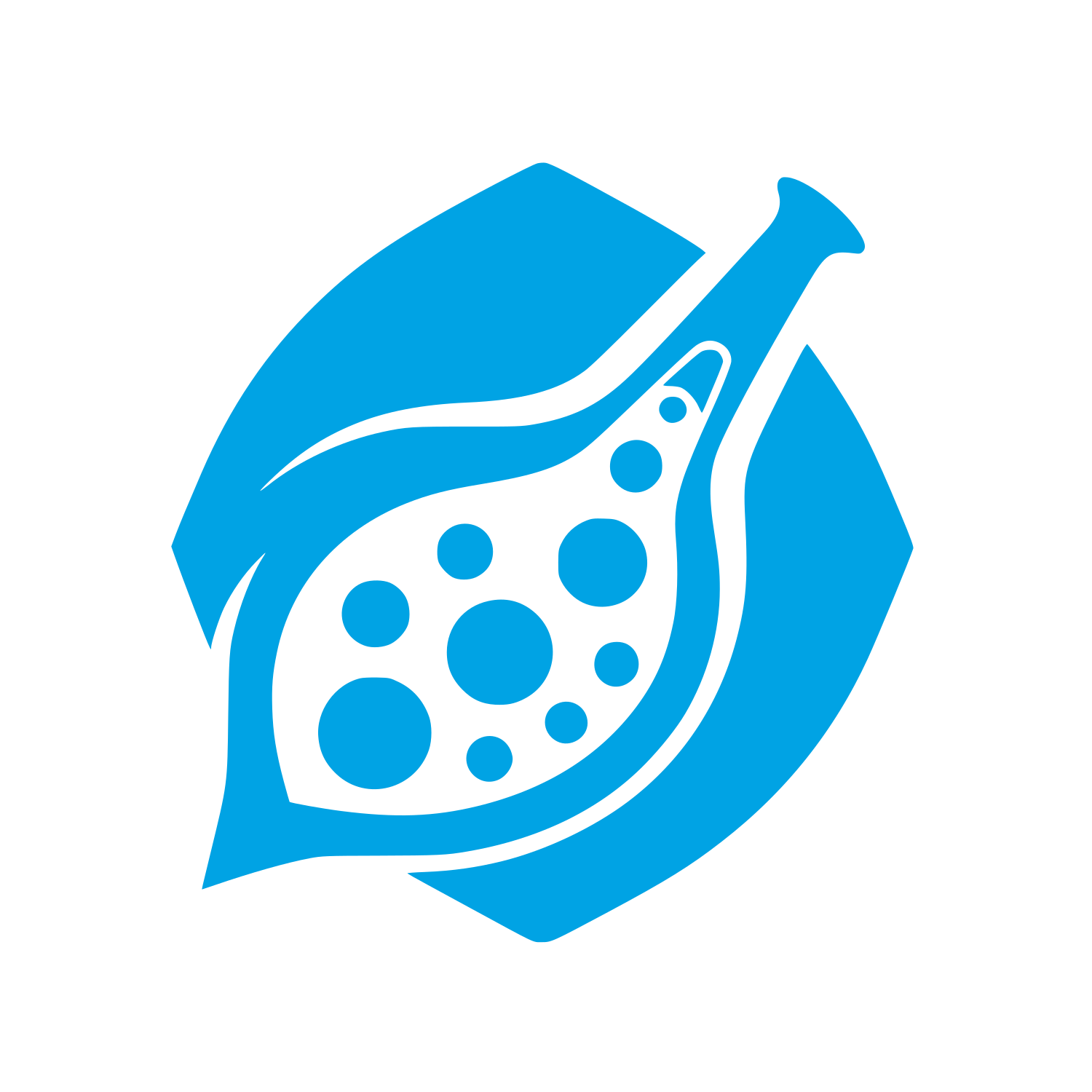 Science Lab Logo Design #00a3e4