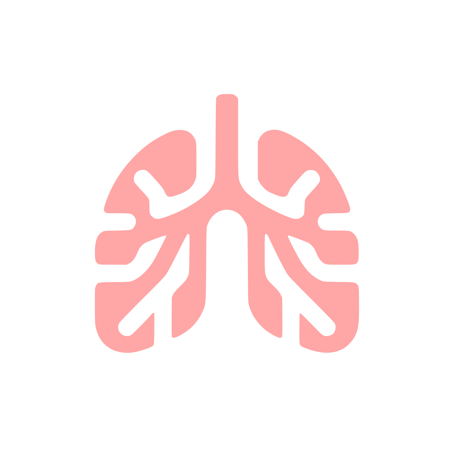 Lung Health Logo #ffa6a6