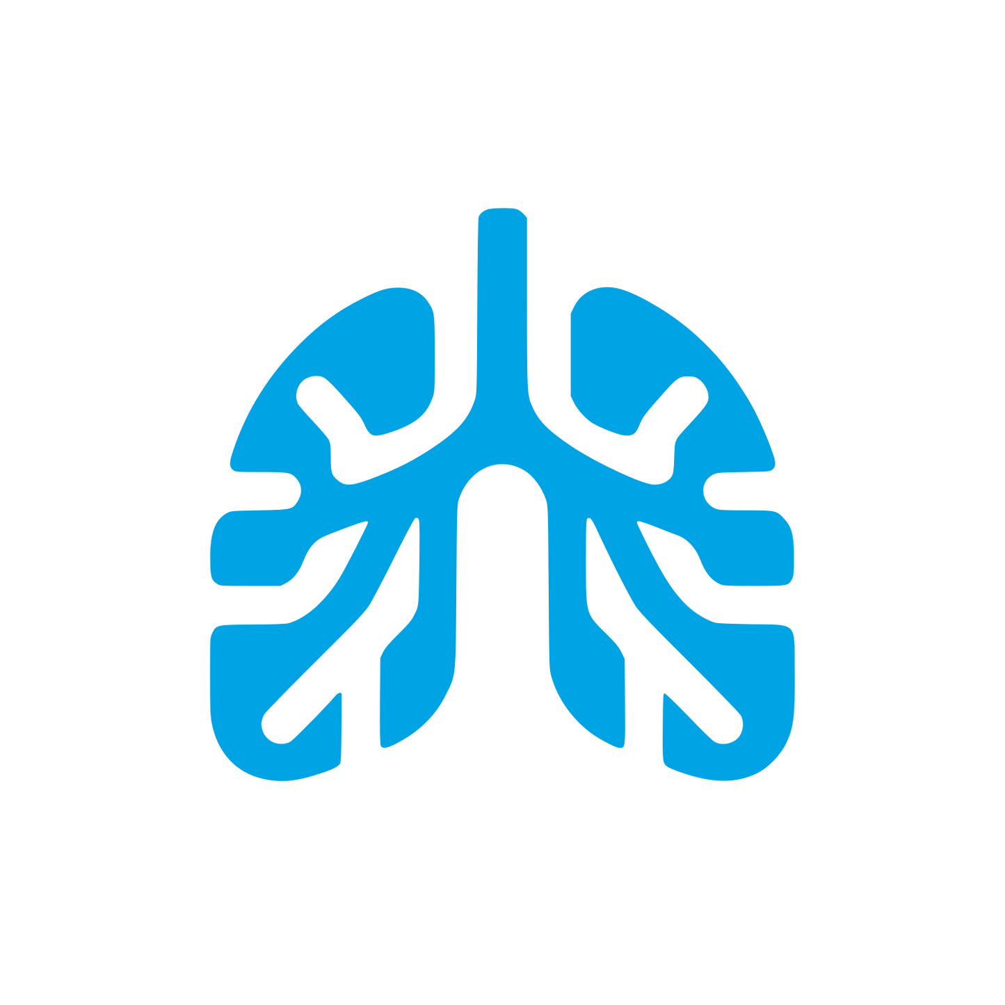 Lung Health Logo #00a3e4