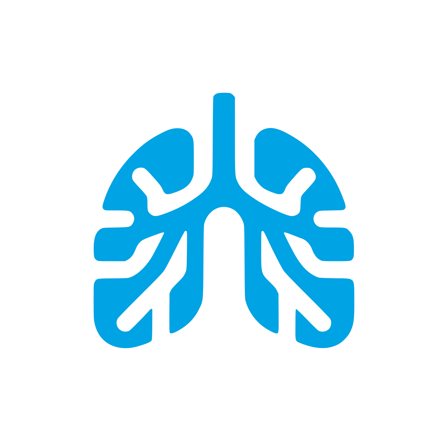 Lung Health Logo #00a3e4