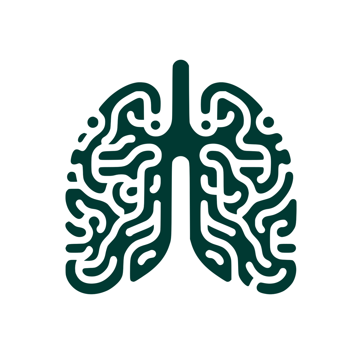 Brain Lungs Logo #003932