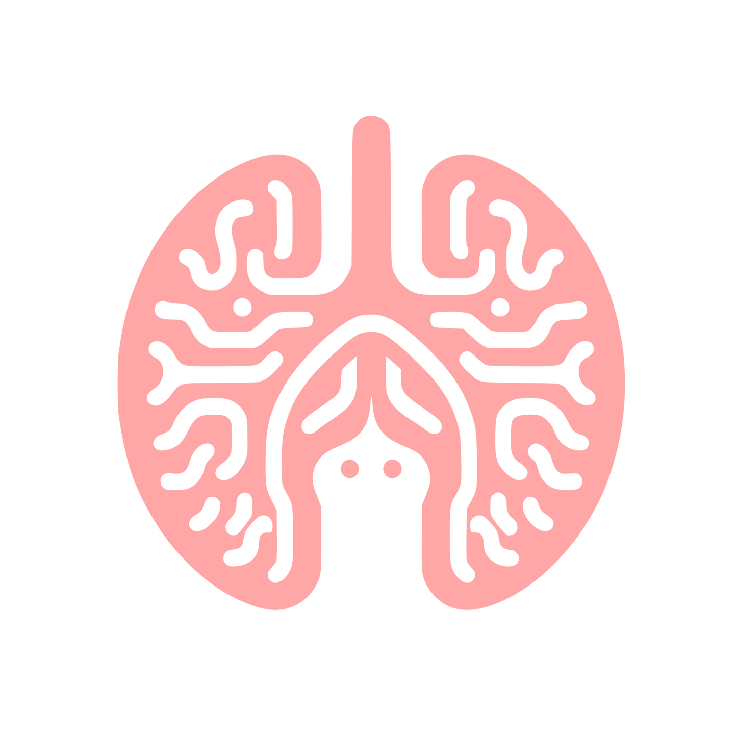 Brain Logo Design #ffa6a6
